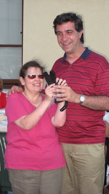 Domenico ed Alessandra, campioni vincitori del torneo di showdown.